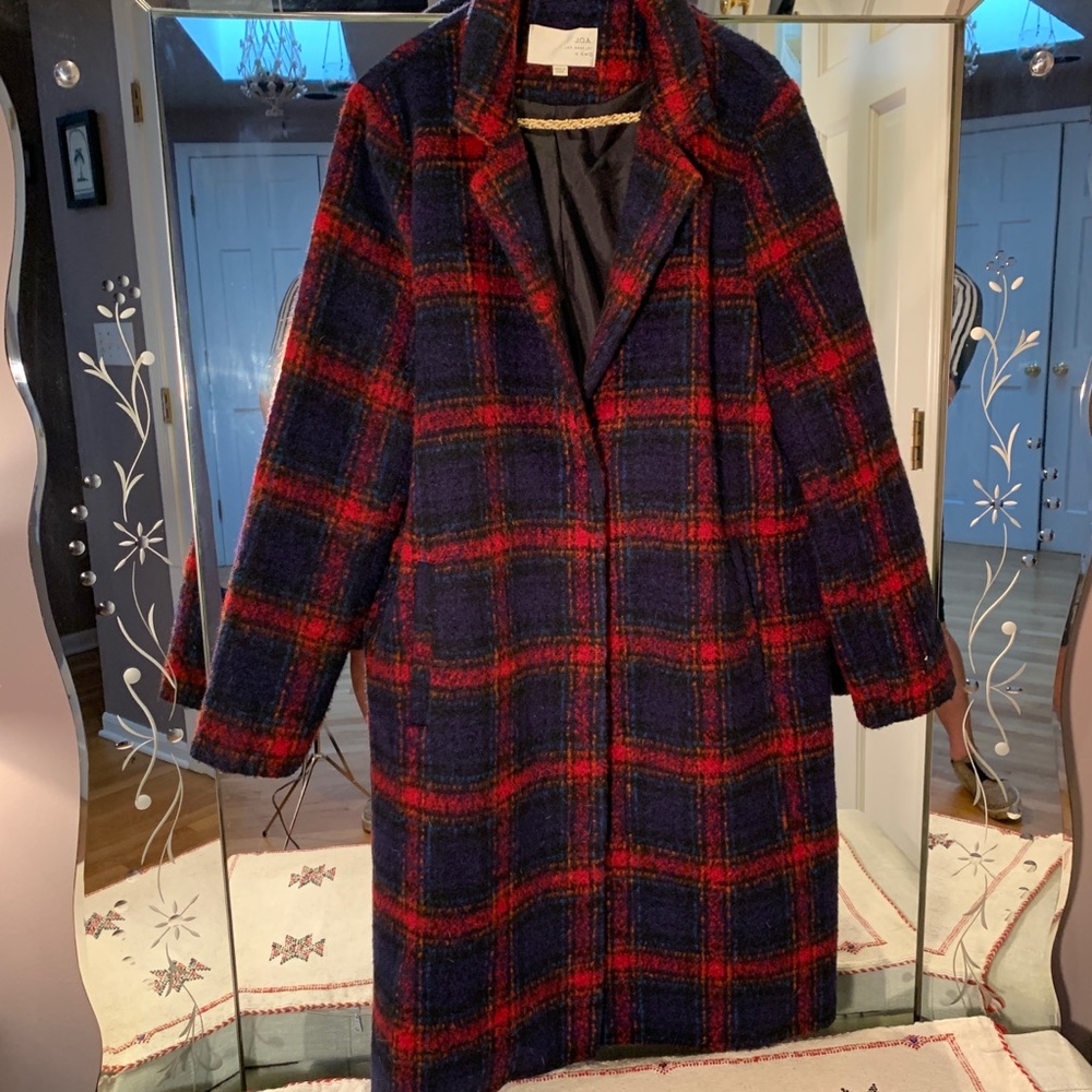 Wool Plaid Joa Coat